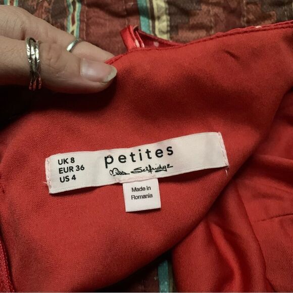 ASOS Red Heart Crop Tank Top Size 4 - Picture 2 of 4